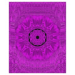 Purple Mandala Fashion Drawstring Bag (small) by pepitasart