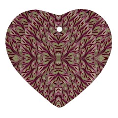 Mandala Art Paintings Collage Heart Ornament (Two Sides)