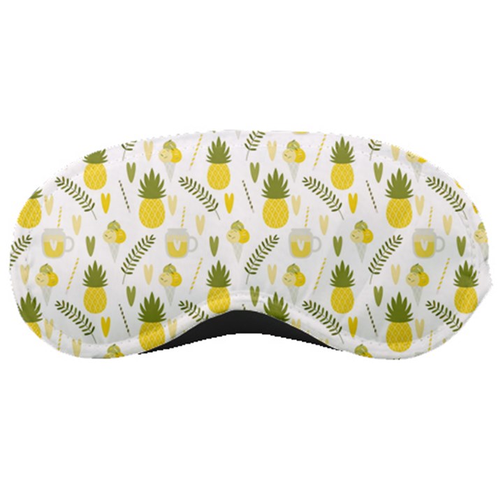 pineapple fruit and juice patterns Sleeping Masks