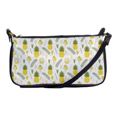 Pineapple Fruit And Juice Patterns Shoulder Clutch Bags by TastefulDesigns