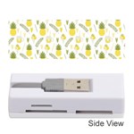 pineapple fruit and juice patterns Memory Card Reader (Stick)  Front