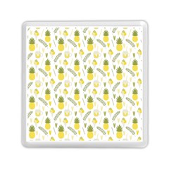 Pineapple Fruit And Juice Patterns Memory Card Reader (square)  by TastefulDesigns