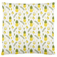 Pineapple Fruit And Juice Patterns Large Cushion Case (one Side) by TastefulDesigns