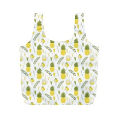 Pineapple Fruit And Juice Patterns Full Print Recycle Bags (m)  by TastefulDesigns