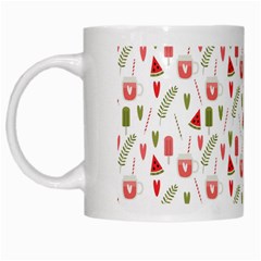 Watermelon Fruit Paterns White Mugs by TastefulDesigns