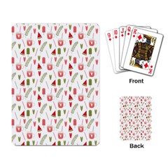 Watermelon Fruit Paterns Playing Card by TastefulDesigns