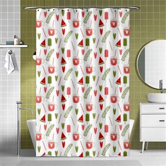 Watermelon Fruit Paterns Shower Curtain 48  X 72  (small)  by TastefulDesigns