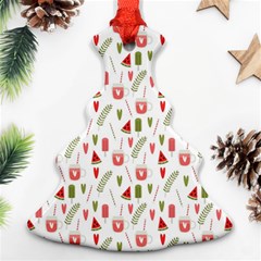 Watermelon Fruit Paterns Ornament (christmas Tree)  by TastefulDesigns