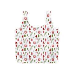 Watermelon Fruit Paterns Full Print Recycle Bags (s)  by TastefulDesigns