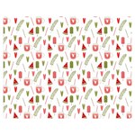 Watermelon fruit paterns Double Sided Flano Blanket (Medium)  60 x50  Blanket Front