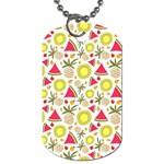 Summer Fruits Pattern Dog Tag (Two Sides) Back