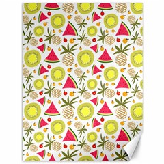 Summer Fruits Pattern Canvas 36  X 48   by TastefulDesigns