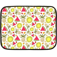 Summer Fruits Pattern Double Sided Fleece Blanket (mini) 