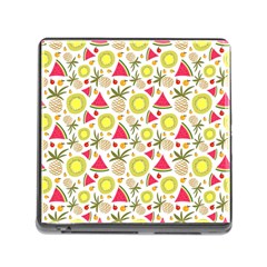 Summer Fruits Pattern Memory Card Reader (square) by TastefulDesigns