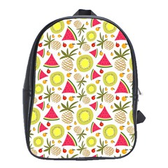 Summer Fruits Pattern School Bags (xl)  by TastefulDesigns