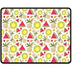 Summer Fruits Pattern Double Sided Fleece Blanket (Medium)  58.8 x47.4  Blanket Back