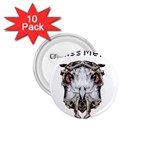 Funny Creepy Alien Headbones Small 1.75  Buttons (10 pack) Front