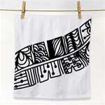 Feather Zentangle Face Towel Front