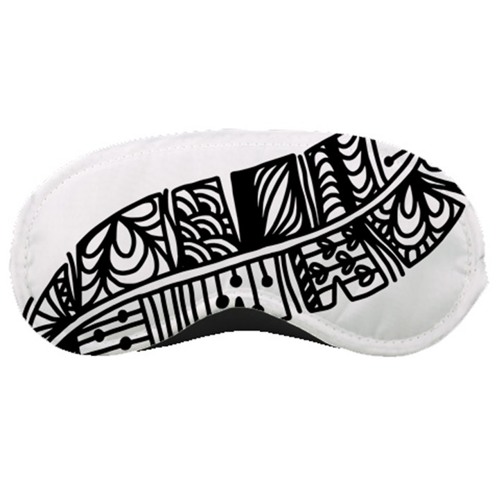 Feather Zentangle Sleeping Masks