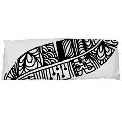 Feather Zentangle Body Pillow Case (dakimakura) by CraftyLittleNodes