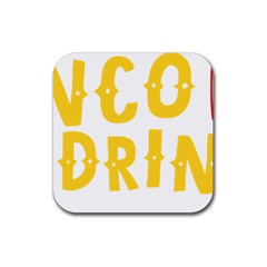 Cinco De Drinko Rubber Coaster (square)  by CraftyLittleNodes