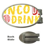 Cinco De Drinko Money Clips (Oval)  Front