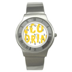 Cinco De Drinko Stainless Steel Watch by CraftyLittleNodes