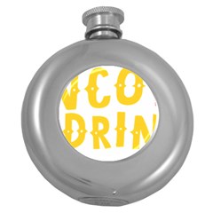 Cinco De Drinko Round Hip Flask (5 Oz) by CraftyLittleNodes