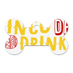 Cinco De Drinko Dog Tag Bone (two Sides) by CraftyLittleNodes