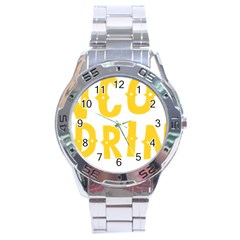 Cinco De Drinko Stainless Steel Analogue Watch by CraftyLittleNodes