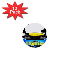 Dj Logo Transparent 1  Mini Buttons (10 Pack)  by Acid909