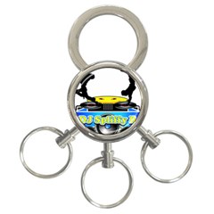 Dj Logo Transparent 3-ring Key Chains by Acid909