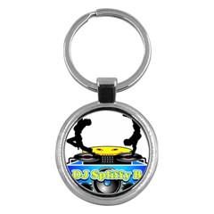 Dj Logo Transparent Key Chains (round)  by Acid909