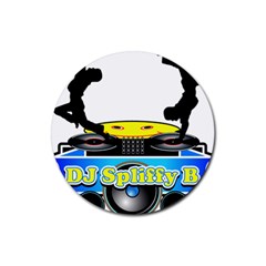 Dj Logo Transparent Rubber Coaster (round) 