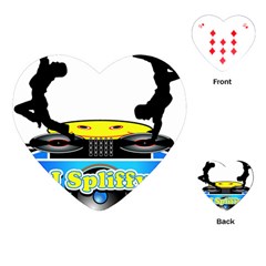 Dj Logo Transparent Playing Cards (heart)  by Acid909