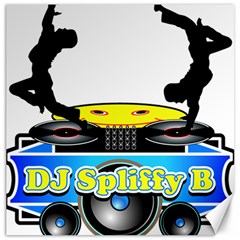 Dj Logo Transparent Canvas 20  X 20   by Acid909