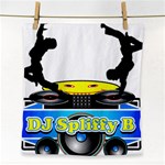 Dj Logo Transparent Face Towel Front