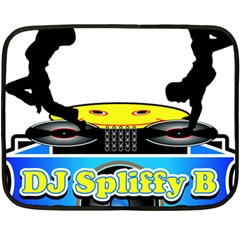 Dj Logo Transparent Fleece Blanket (mini) by Acid909