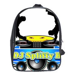 Dj Logo Transparent School Bags(large)  by Acid909