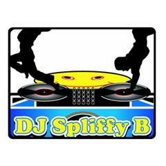 Dj Logo Transparent Fleece Blanket (small) by Acid909