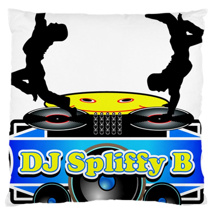 Dj Logo Transparent Large Cushion Case (Two Sides)