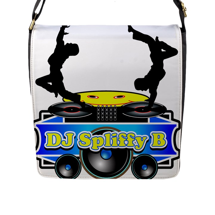 Dj Logo Transparent Flap Messenger Bag (L) 