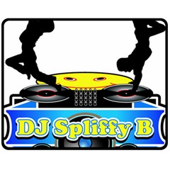 Dj Logo Transparent Double Sided Fleece Blanket (medium) 