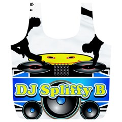 Dj Logo Transparent Full Print Recycle Bags (l)  by Acid909