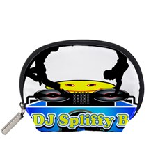 Dj Logo Transparent Accessory Pouches (small)  by Acid909