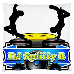 Dj Logo Transparent Large Flano Cushion Case (one Side) by Acid909