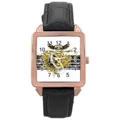 Andy Da Man Rose Gold Leather Watch  by Acid909