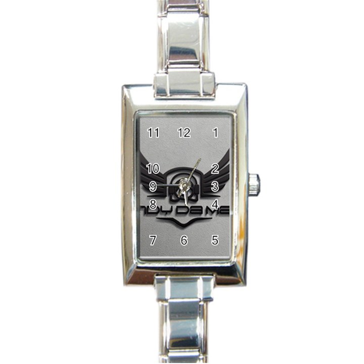 Andy Da Man 3D Grey Rectangle Italian Charm Watch