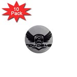 Andy Da Man 3D Grey 1  Mini Magnet (10 pack)  Front