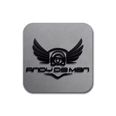 Andy Da Man 3D Grey Rubber Coaster (Square) 